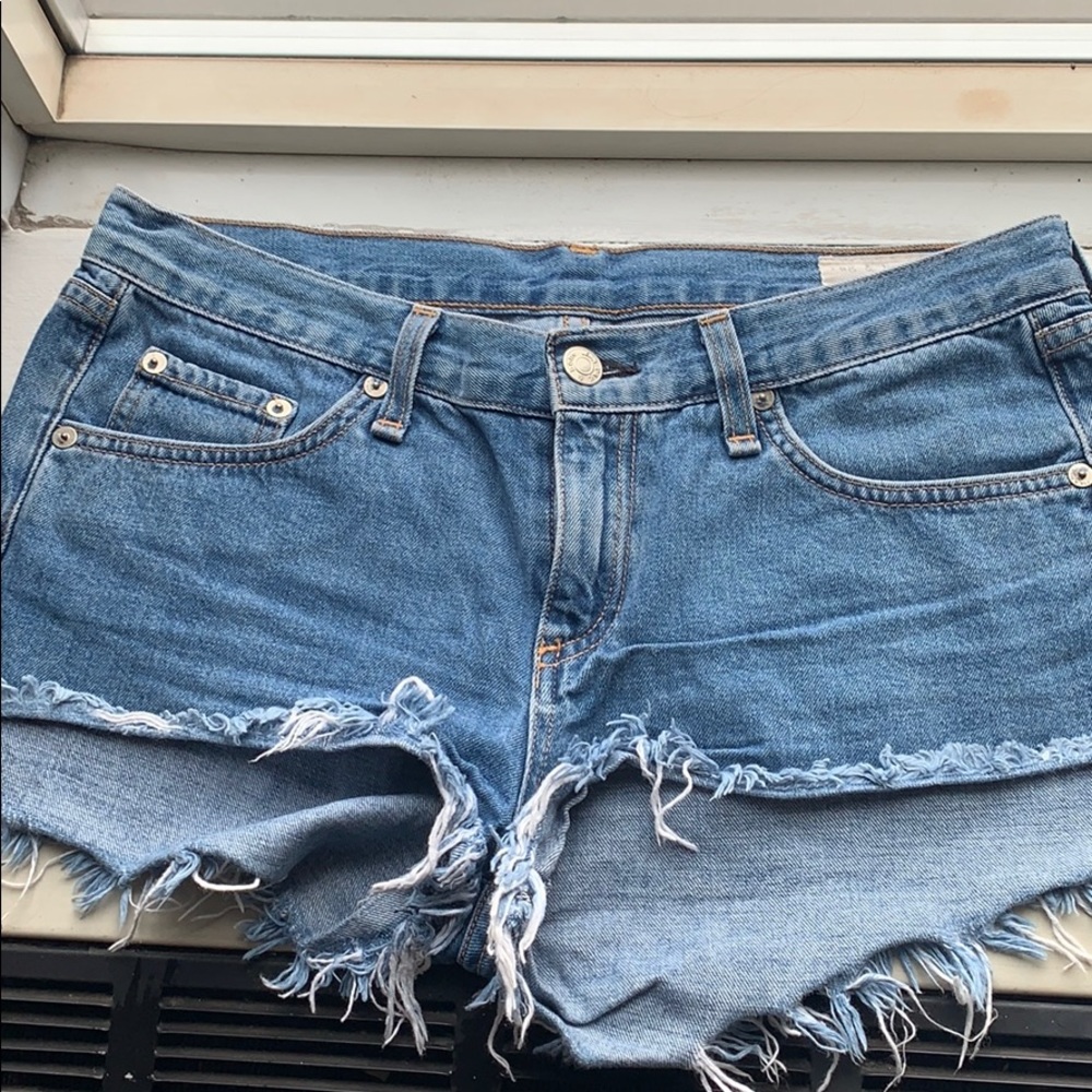 Rag & Bone Jean shirts with frayed bottom